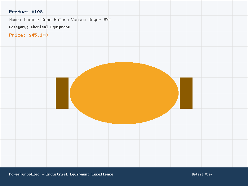 Double Cone Rotary Vacuum Dryer #94